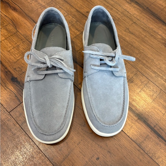 VINCE Salerno Loafer Shoes Smoke Gray Suede Mens Size 8 NWOT main image 4
